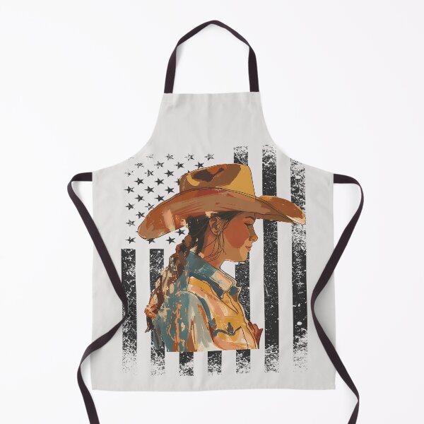 Item preview, Cowgirl Rodeo Bull Riding American Flag designed and sold by erozzz.