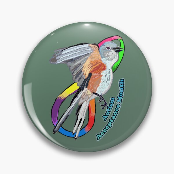 Item preview, Autism Acceptance Scissortail Flycatcher 2026 designed and sold by reallypathetic.