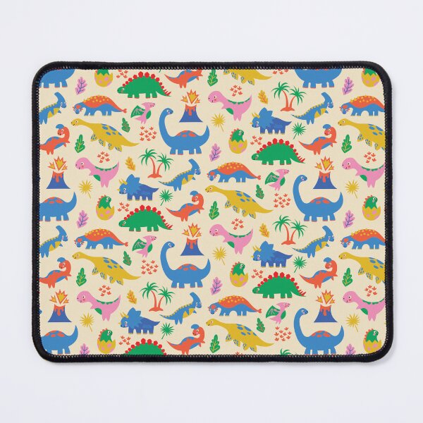 Item preview, Colorful Cartoon Dinosaur Pattern | Cute Prehistoric Dinos for Kids, Nursery & Playroom Decor designed and sold by Carrie Cantwell Art.