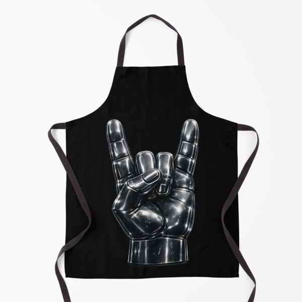 Item preview, Chrome Rock and Roll Metal Hand Sign designed and sold by ThoughtsInTheOpen.