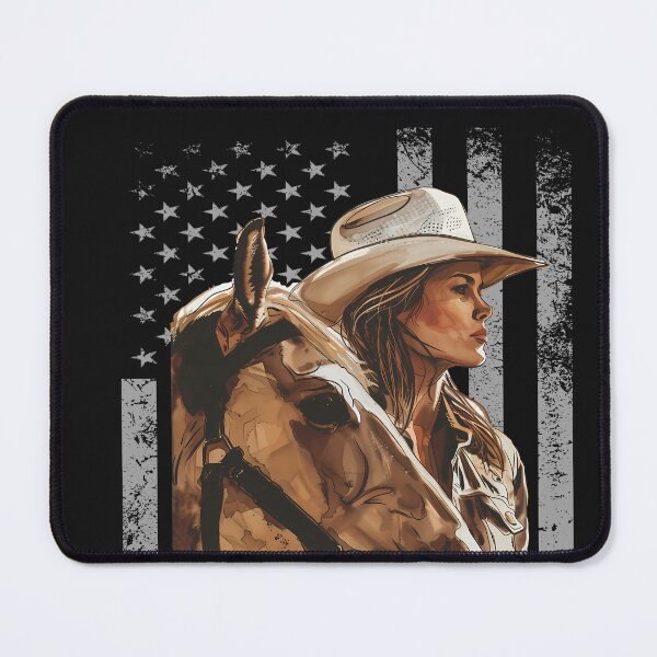 Item preview, Rodeo Bull Riding American Flag Texas Girl designed and sold by erozzz.