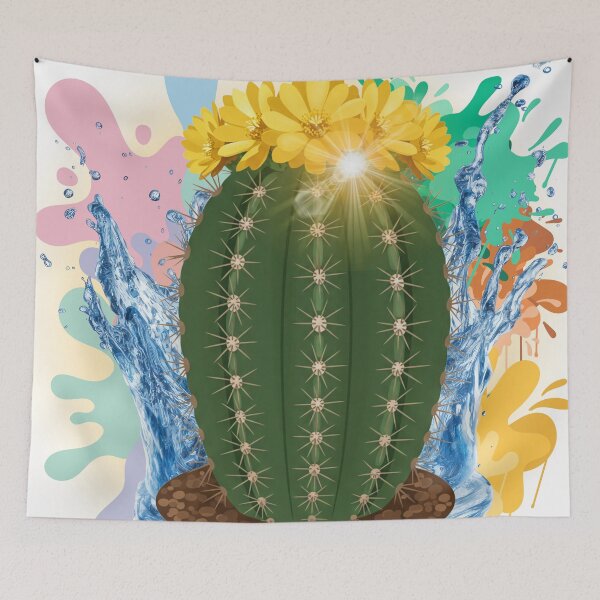 Item preview, Spiritual Sun Energy Botanical – Vibrant Desert Energy Art designed and sold by ChenEngEng.