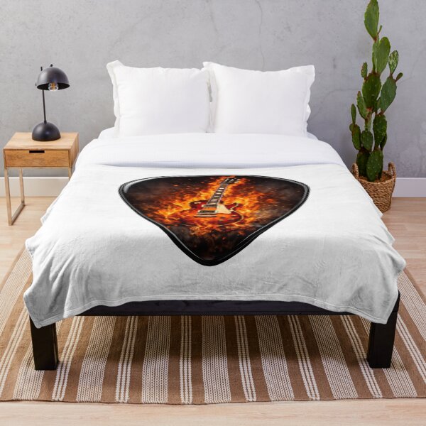 Item preview, Flaming Electric Guitar Pick designed and sold by ThoughtsInTheOpen.