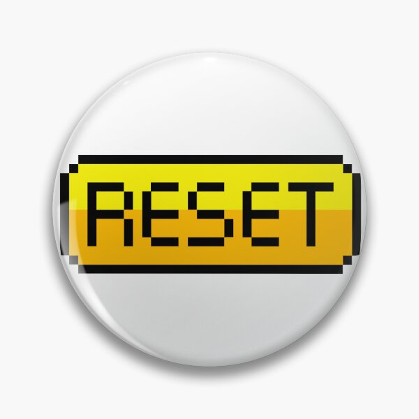 Item preview, RESET Button Pixel Art - Retro 8-Bit Arcade Gaming UI Print designed and sold by DesignArtist.ia.