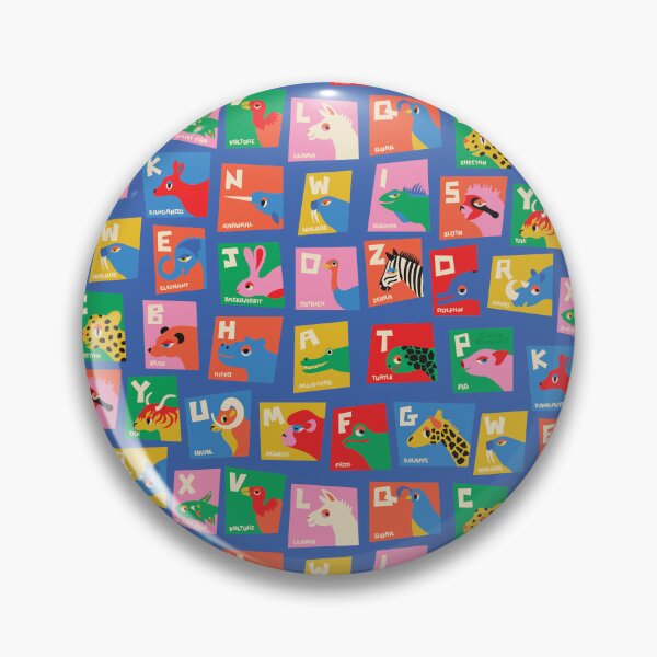 Item preview, Colorful Animal Alphabet Pattern | Cute ABC Animals for Kids Nursery, Classroom & Playroom designed and sold by Carrie Cantwell Art.