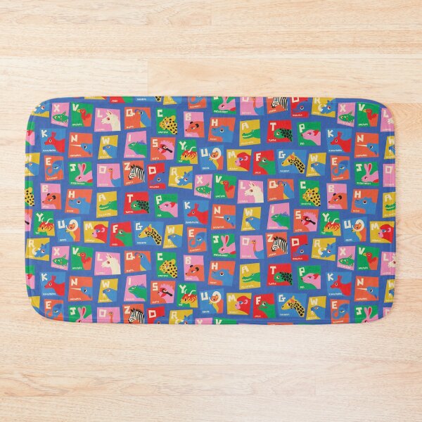 Item preview, Colorful Animal Alphabet Pattern | Cute ABC Animals for Kids Nursery, Classroom & Playroom designed and sold by Carrie Cantwell Art.