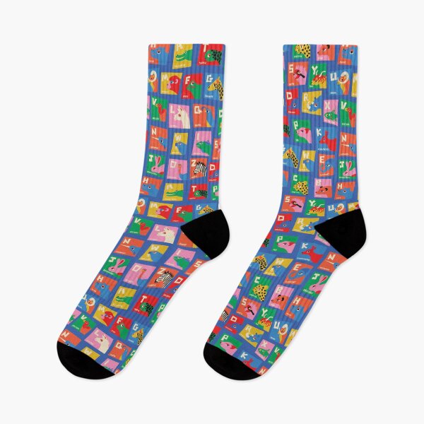 Item preview, Colorful Animal Alphabet Pattern | Cute ABC Animals for Kids Nursery, Classroom & Playroom designed and sold by Carrie Cantwell Art.