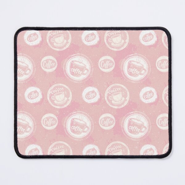 Item preview, Pink Coffee Stamp Pattern designed and sold by LouieVanille.