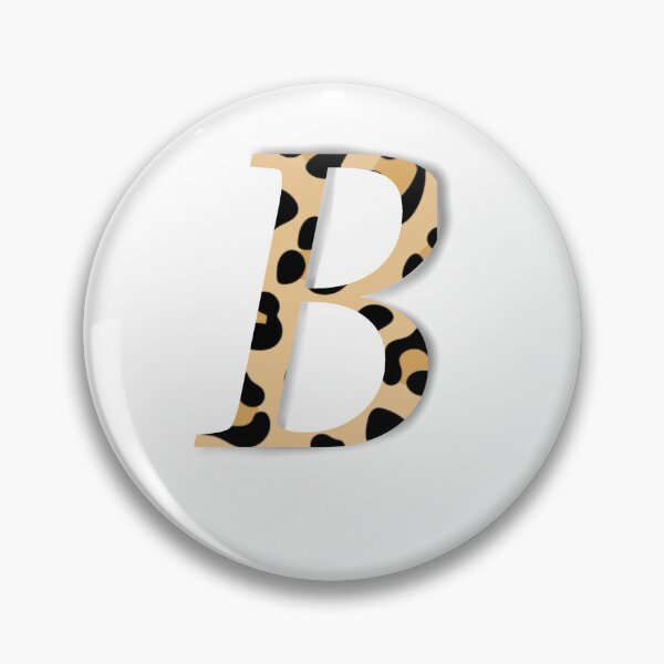 Item preview, Letter B with Leopard Pattern designed and sold by LilasStyle.