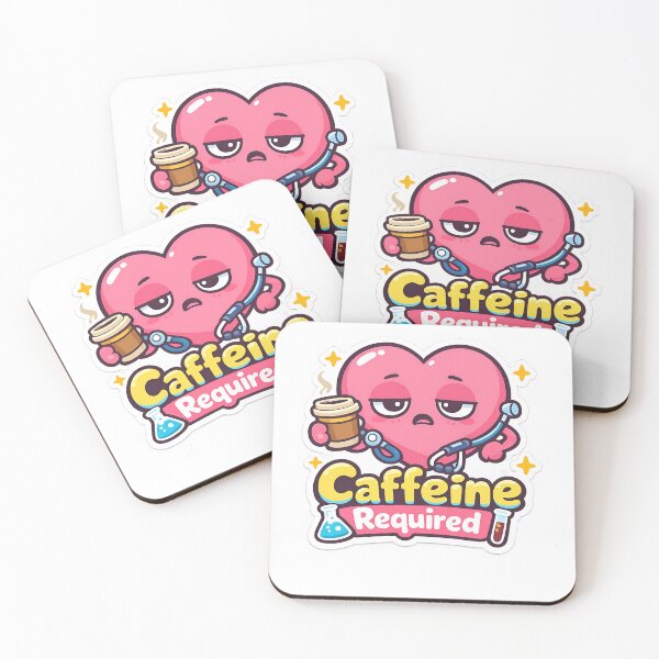 Item preview, Caffeine Required - Cute Medical Humor Pun designed and sold by 2ndOrderDesigns.