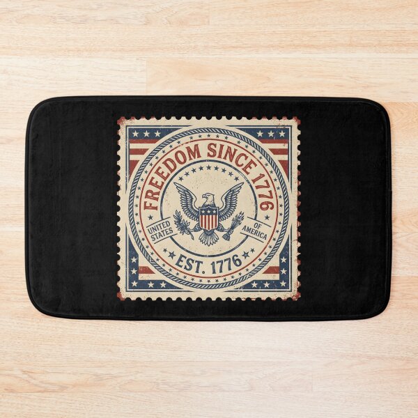 Item preview, Freedom Since 1776 – Vintage Patriotic Stamp Design designed and sold by relso.