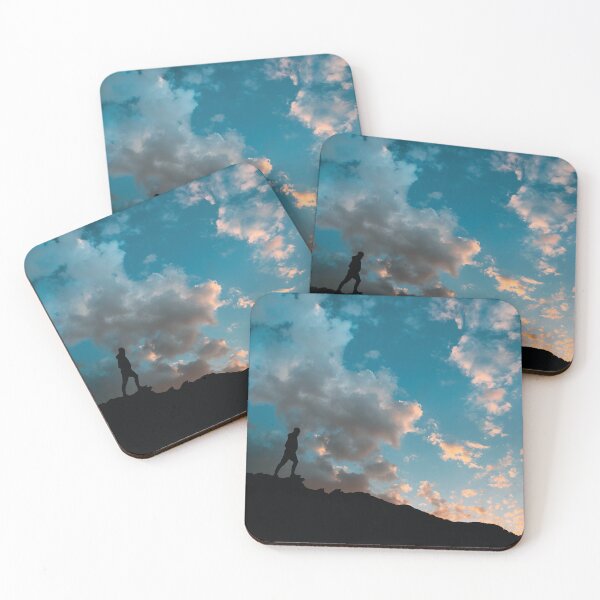 Item preview, Silhouette Walker Under Dramatic Sunset Sky designed and sold by Arturo Daniel Garcia Palomo.