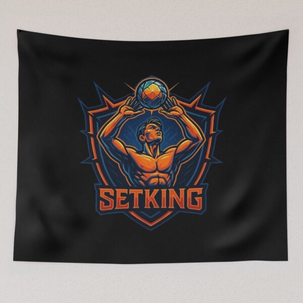 Item preview, Set King 2 – Volleyball Design | Serve, Spike & Volleyball Player designed and sold by Typologystudios.