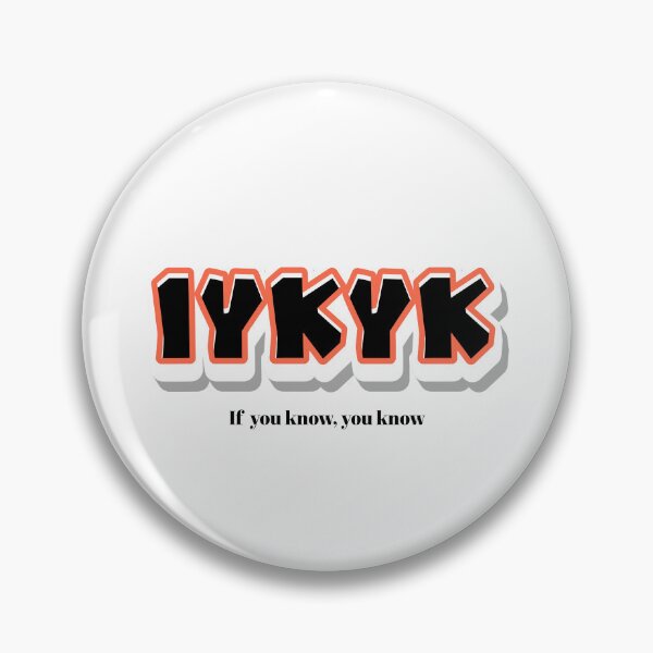 Item preview, IYKYK Trendy Streetwear Typography – Cool Urban Aesthetic Gift designed and sold by SalinahYahya.