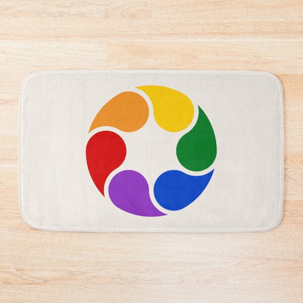 Item preview, Rainbow Unity YinYang Graphic white designed and sold by stereonut.