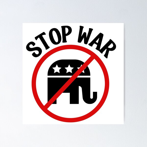 Item preview, Stop Trump Stop War designed and sold by Kondi-Art.