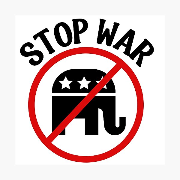 Item preview, Stop Trump Stop War designed and sold by Kondi-Art.