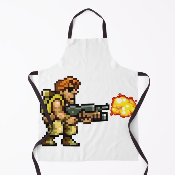 Item preview, Pixel Art Commando Bazooka Fire - Retro 16-Bit Action Gaming Print designed and sold by DesignArtist.ia.