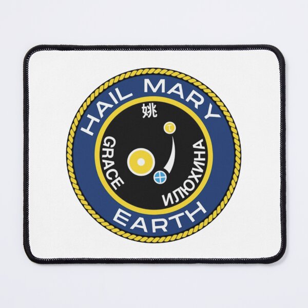 Item preview, Hail Mary Mission Patch, Project Hail Mary Andy Weir, Book Movie Ryland Grace, Space Sci-Fi designed and sold by RamblingerArt.