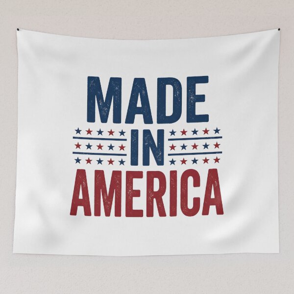 Item preview, Made in America Patriotic Statement – Vintage 4th of July Typography designed and sold by relso.