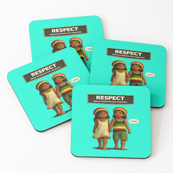 Item preview, Respect - Two Rastafarian Children Walking, Holding Hands designed and sold by Inspirational Jamaican.