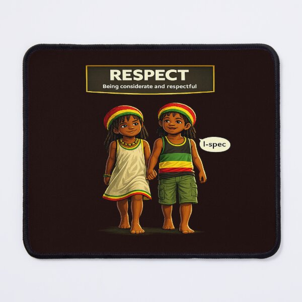 Item preview, Respect - Two Rastafarian Children Walking, Holding Hands designed and sold by Inspirational Jamaican.