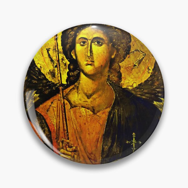 Item preview, Saint Michael The Archangel "Defend Us" Byzantine Constantinople 1300s designed and sold by GuyBlank.