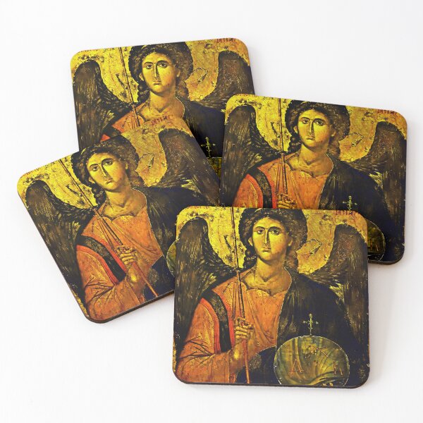 Item preview, Saint Michael The Archangel "Defend Us" Byzantine Constantinople 1300s designed and sold by GuyBlank.