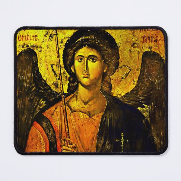 Item preview, Saint Michael The Archangel "Defend Us" Byzantine Constantinople 1300s designed and sold by GuyBlank.