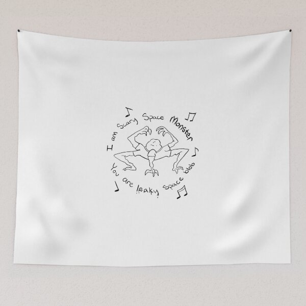 Item preview, Line Art Rocky - I Am Scary Space Monster Project Hail Mary designed and sold by Kovav.