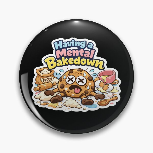 Item preview, Having a Mental Bakedown Funny Cookie Baking Pun Sticker designed and sold by AMICO77.