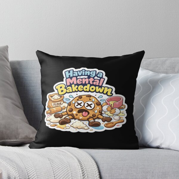 Item preview, Having a Mental Bakedown Funny Cookie Baking Pun Sticker designed and sold by AMICO77.