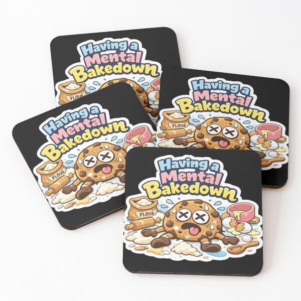 Item preview, Having a Mental Bakedown Funny Cookie Baking Pun Sticker designed and sold by AMICO77.