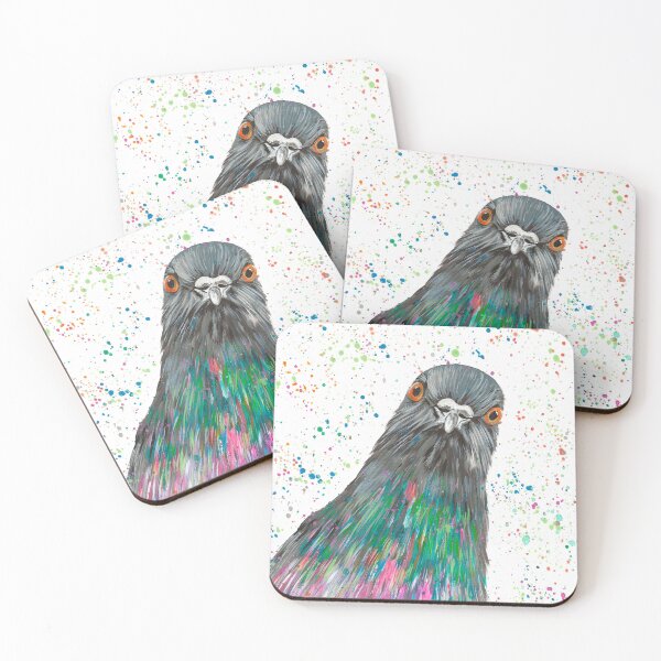 Item preview, Curious Pigeon designed and sold by EmmaLCArtShop.