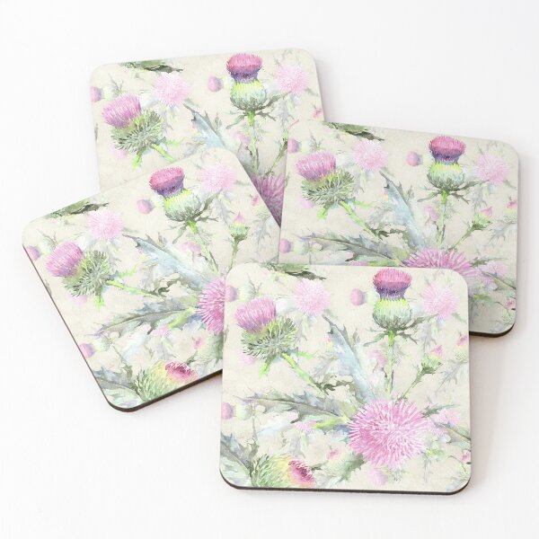 Item preview, Scottish Thistle Throw Pillow – Scotland National Flower Celtic Cushion Decor designed and sold by SKULLARTISTRY.