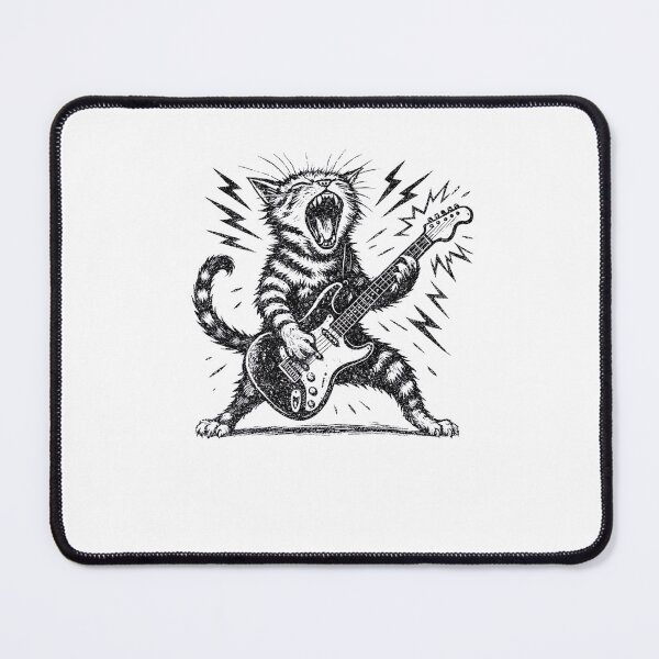 Item preview, Cat Playing Guitar designed and sold by Mirandalab.