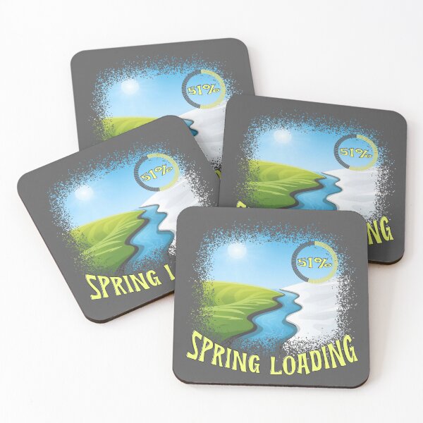 Item preview, Spring Loading 51% – Seasonal Transition Pixel Nature Design designed and sold by TestudoDesign.