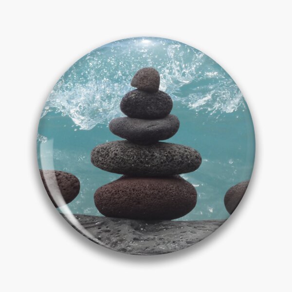 Item preview, Rock Cairn Ocean Meditation designed and sold by MoodyMuseArt.