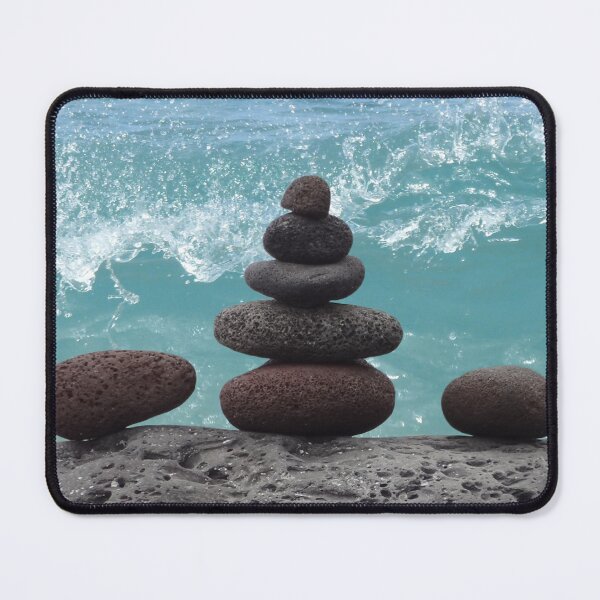 Item preview, Rock Cairn Ocean Meditation designed and sold by MoodyMuseArt.