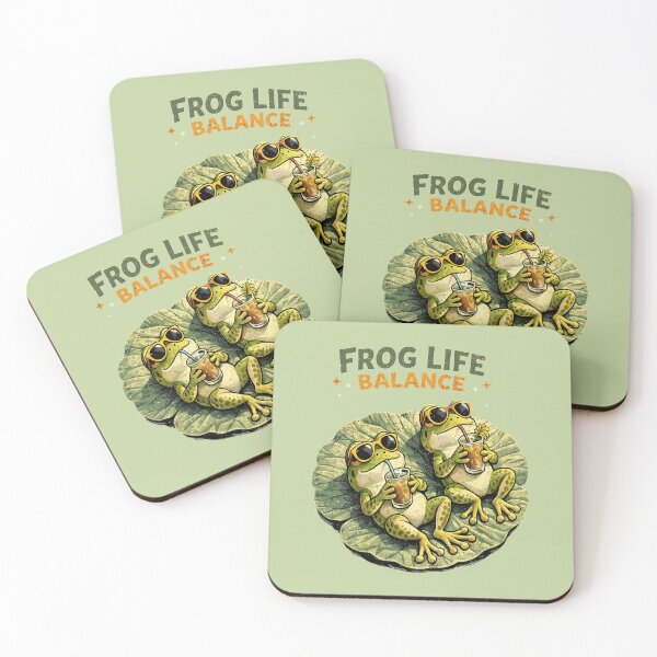 Item preview, Funny green frogs. Frog Life .Balance. designed and sold by Natart1004.