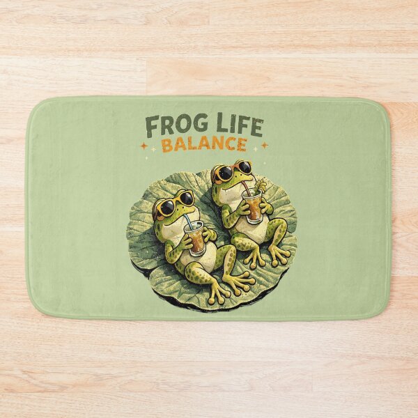 Item preview, Funny green frogs. Frog Life .Balance. designed and sold by Natart1004.