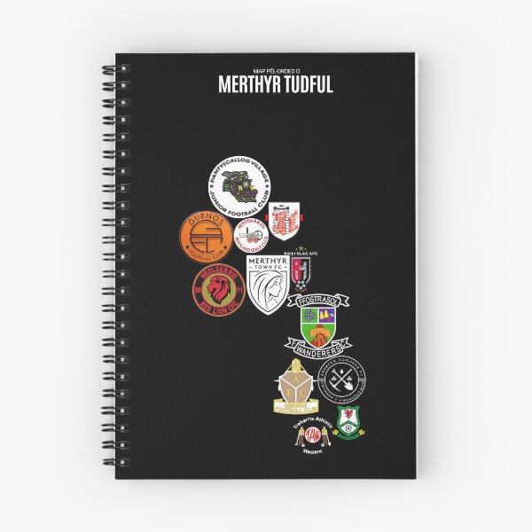 Item preview, Map Pêl-droed o Merthyr Tudful designed and sold by Footy-Maps.