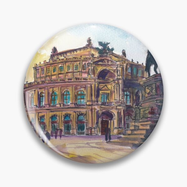 Item preview, Dresden Semperoper Travel Cityscape Scene of Historic Opera House designed and sold by artshop77.