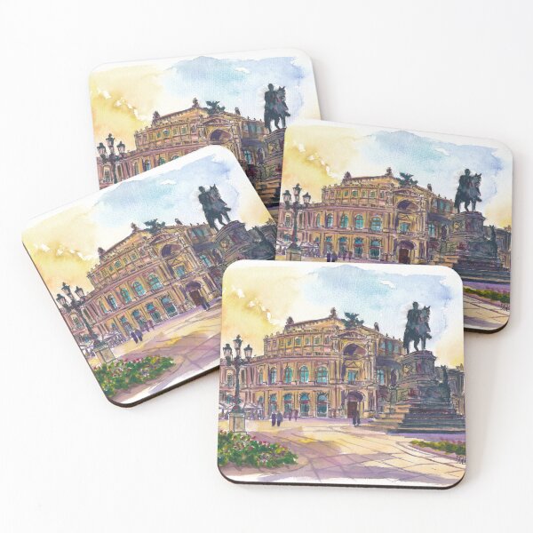 Item preview, Dresden Semperoper Travel Cityscape Scene of Historic Opera House designed and sold by artshop77.