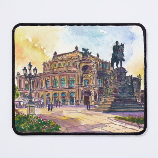 Item preview, Dresden Semperoper Travel Cityscape Scene of Historic Opera House designed and sold by artshop77.