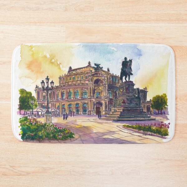 Item preview, Dresden Semperoper Travel Cityscape Scene of Historic Opera House designed and sold by artshop77.
