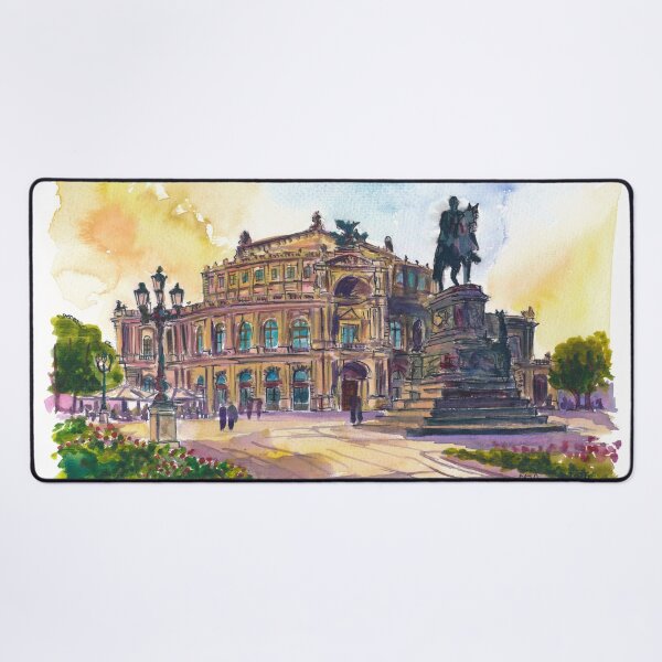 Item preview, Dresden Semperoper Travel Cityscape Scene of Historic Opera House designed and sold by artshop77.