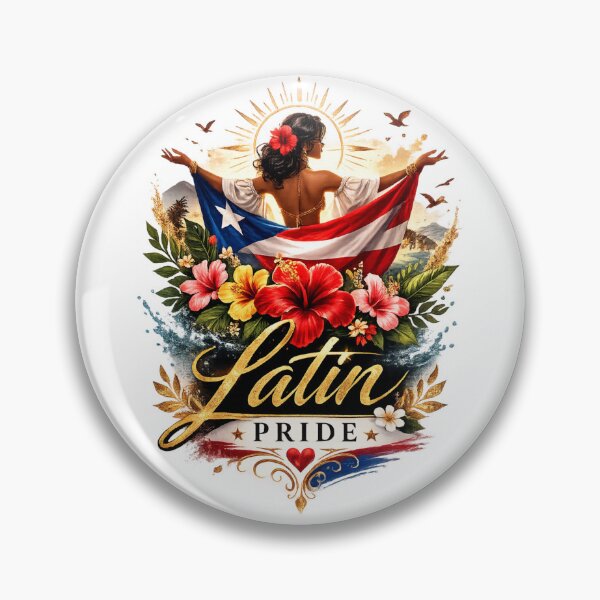 Item preview, Latin Pride – Latina Heritage Floral Art Design designed and sold by Aura.Creative.