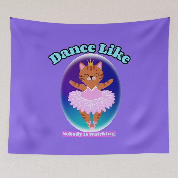 Item preview, Dance Like Nobody is Watching Ballerina Cat designed and sold by Rockyctees.