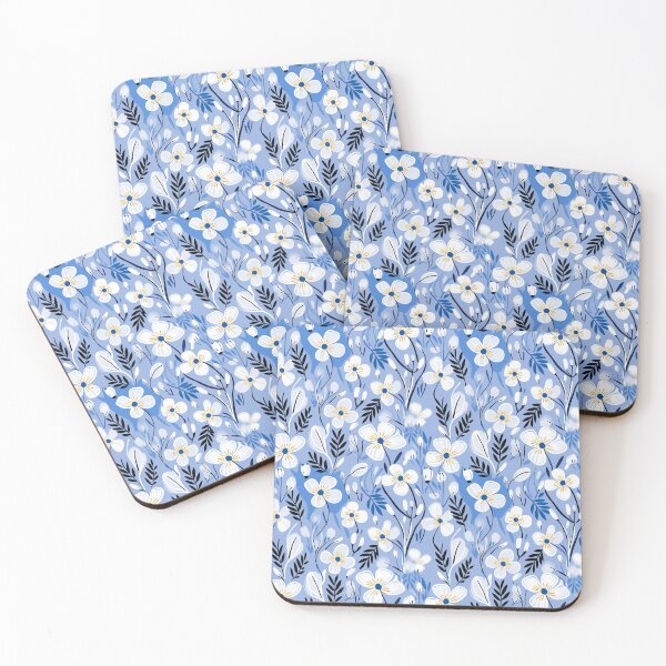 Item preview, Blue Florals 42 designed and sold by Dawne's Designs.